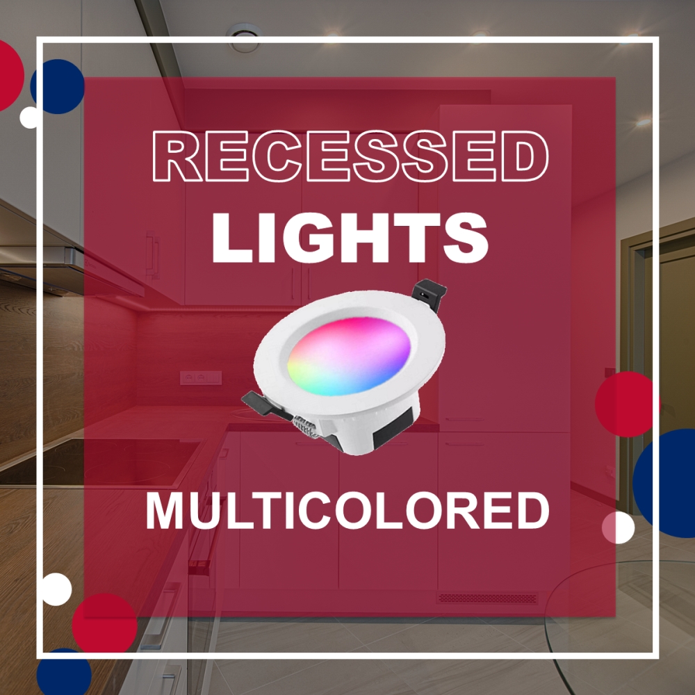 RECESSED LIGHTS MULTICOLORED 