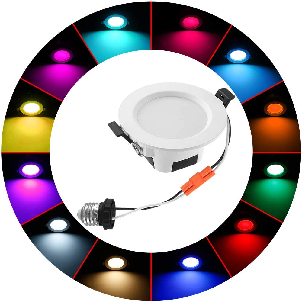 RECESSED LIGHTS MULTICOLORED 3