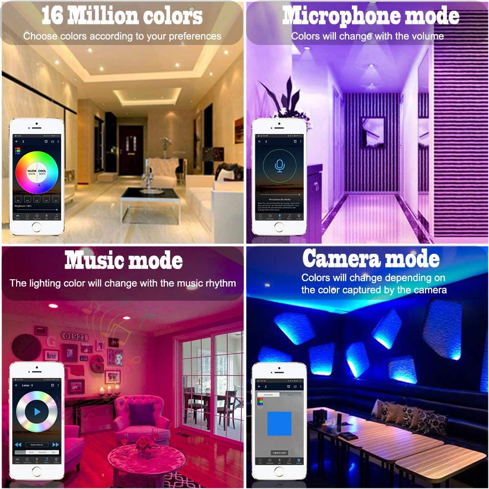 RECESSED LIGHTS MULTICOLORED 4