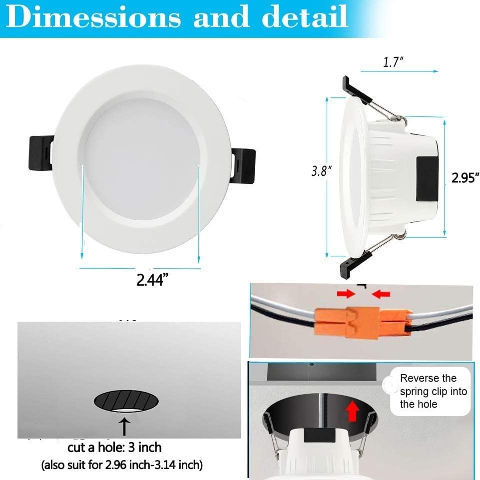 RECESSED LIGHTS MULTICOLORED 5