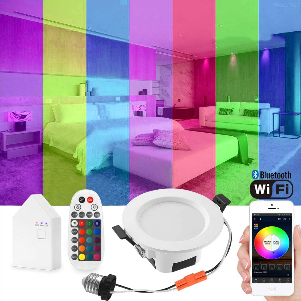 RECESSED LIGHTS MULTICOLORED 6
