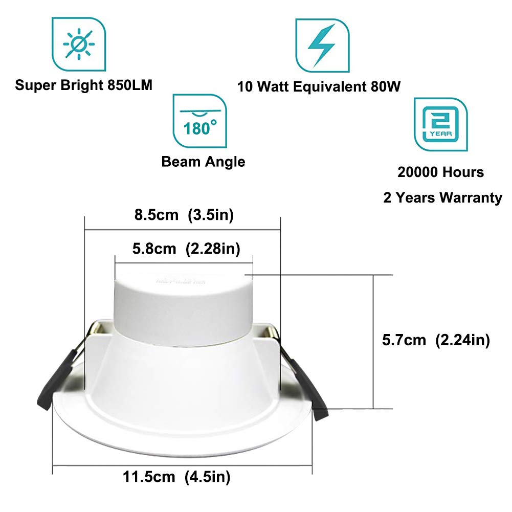 RECESSED LIGHTS WHITE 2