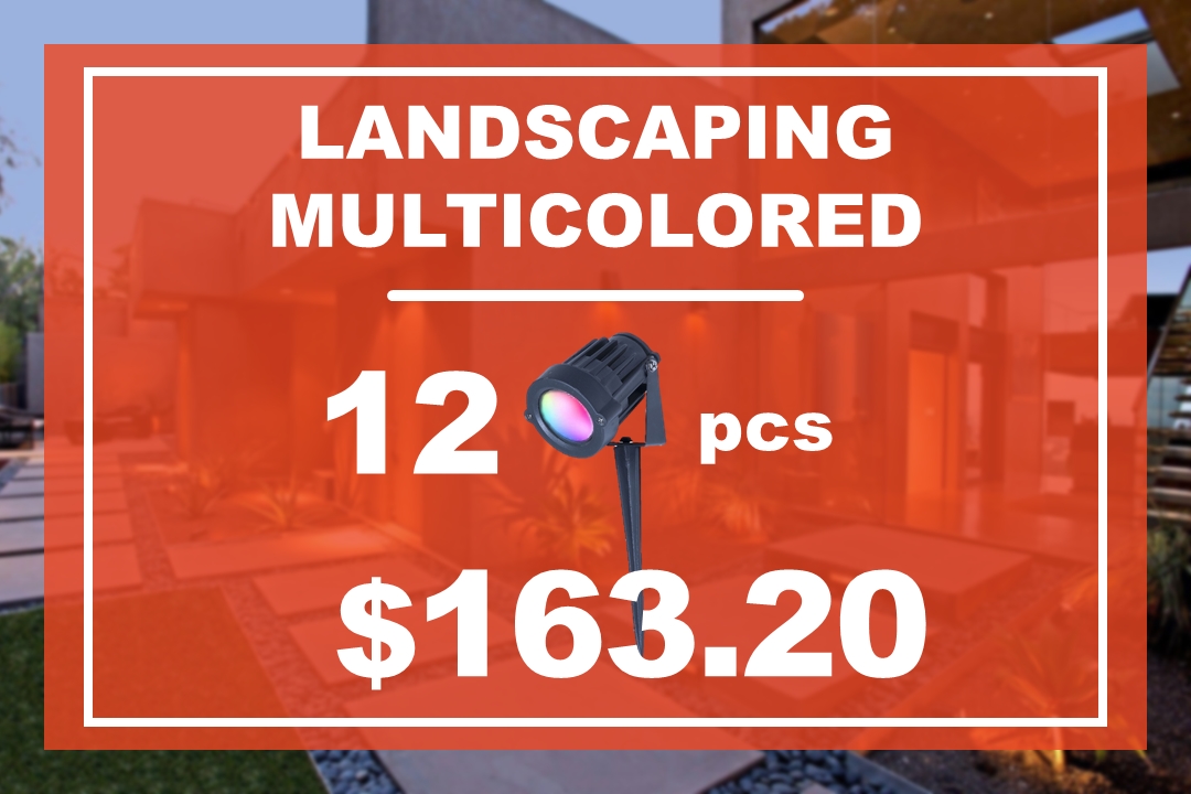 LANDSCAPING LIGHTS MULTICOLORED 12 pz
