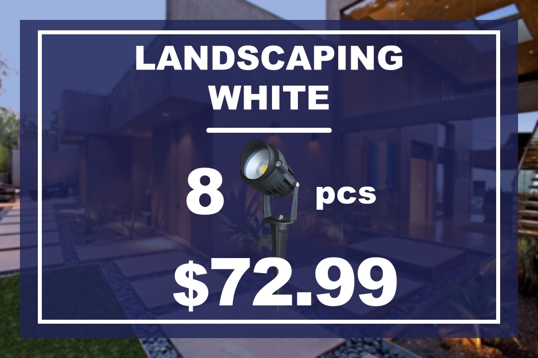 LANDSCAPING LIGHTS WHITE 8 pz