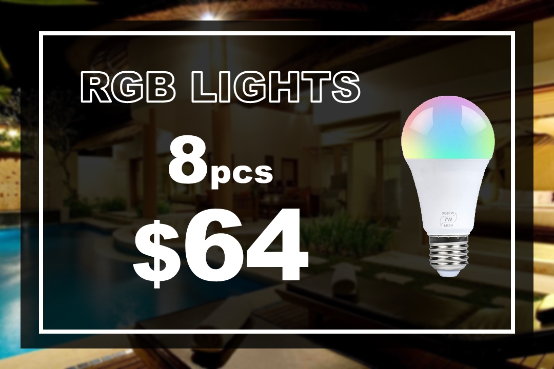RGB LIGHTS 8 pz